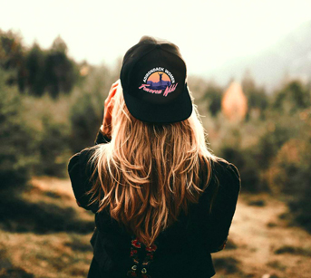 adirondack women forever wild girl wearing hat