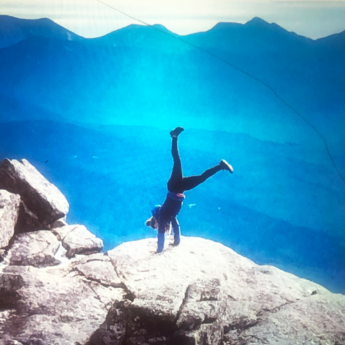 cartwheel on a mountain
